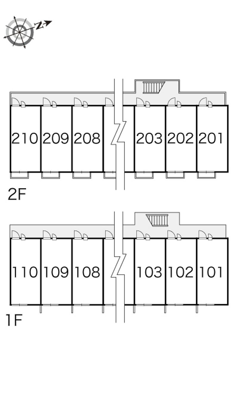 レオパレスリヴェール 間取配置図