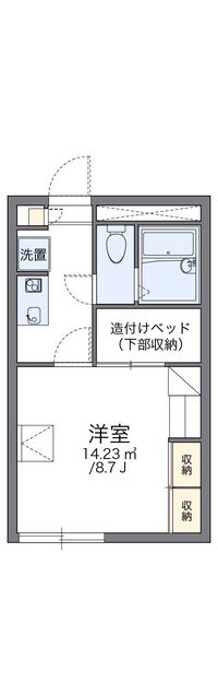 レオパレス６丁目ホープ　Ⅱ 間取り図