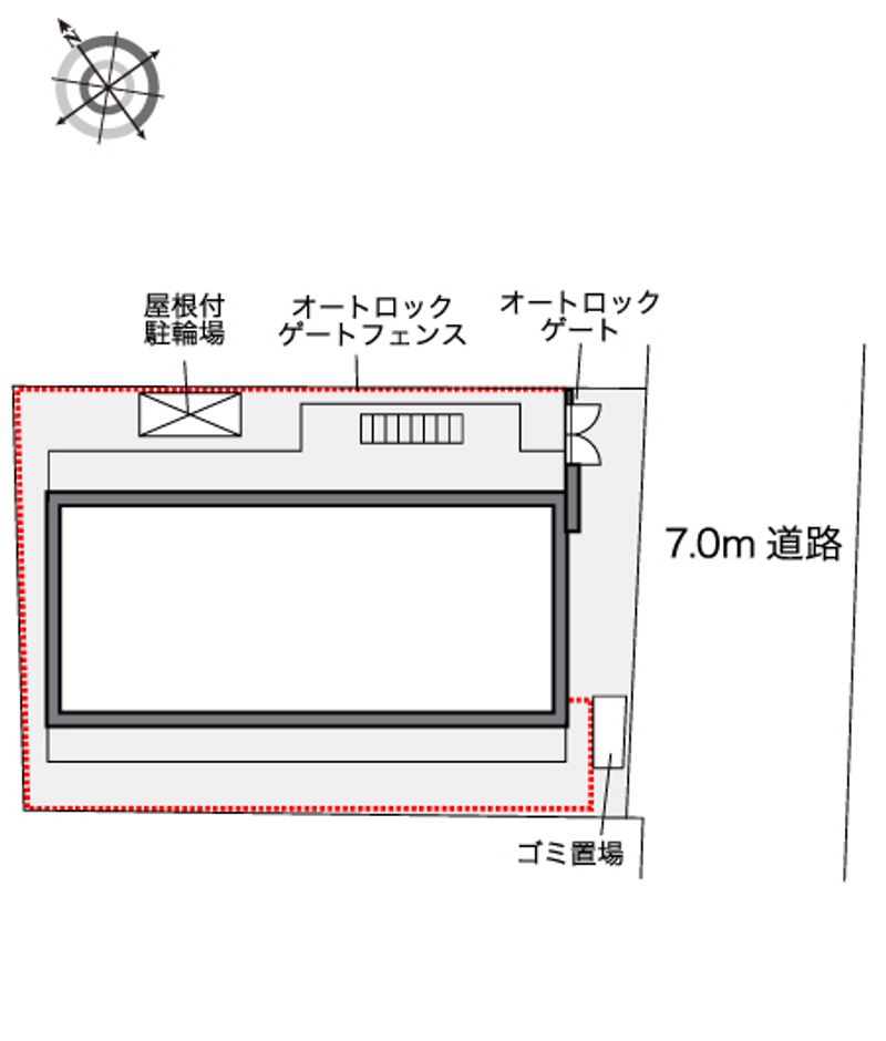 レオパレスベル　山之手 配置図
