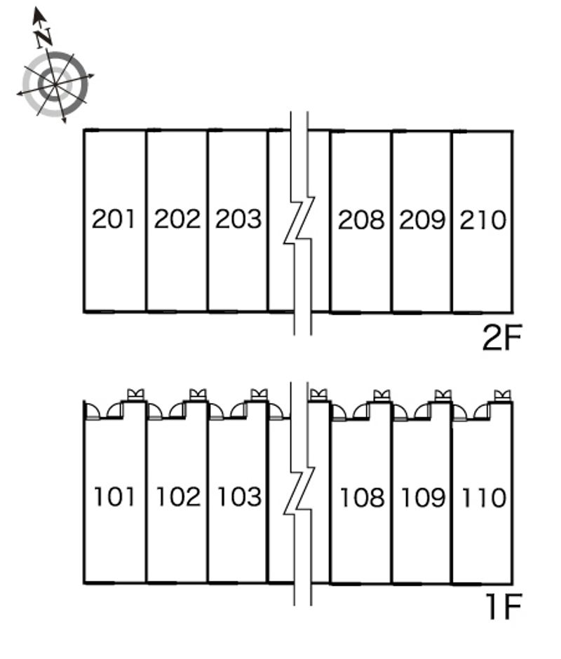 レオパレスチェールアルコ 間取り配置図