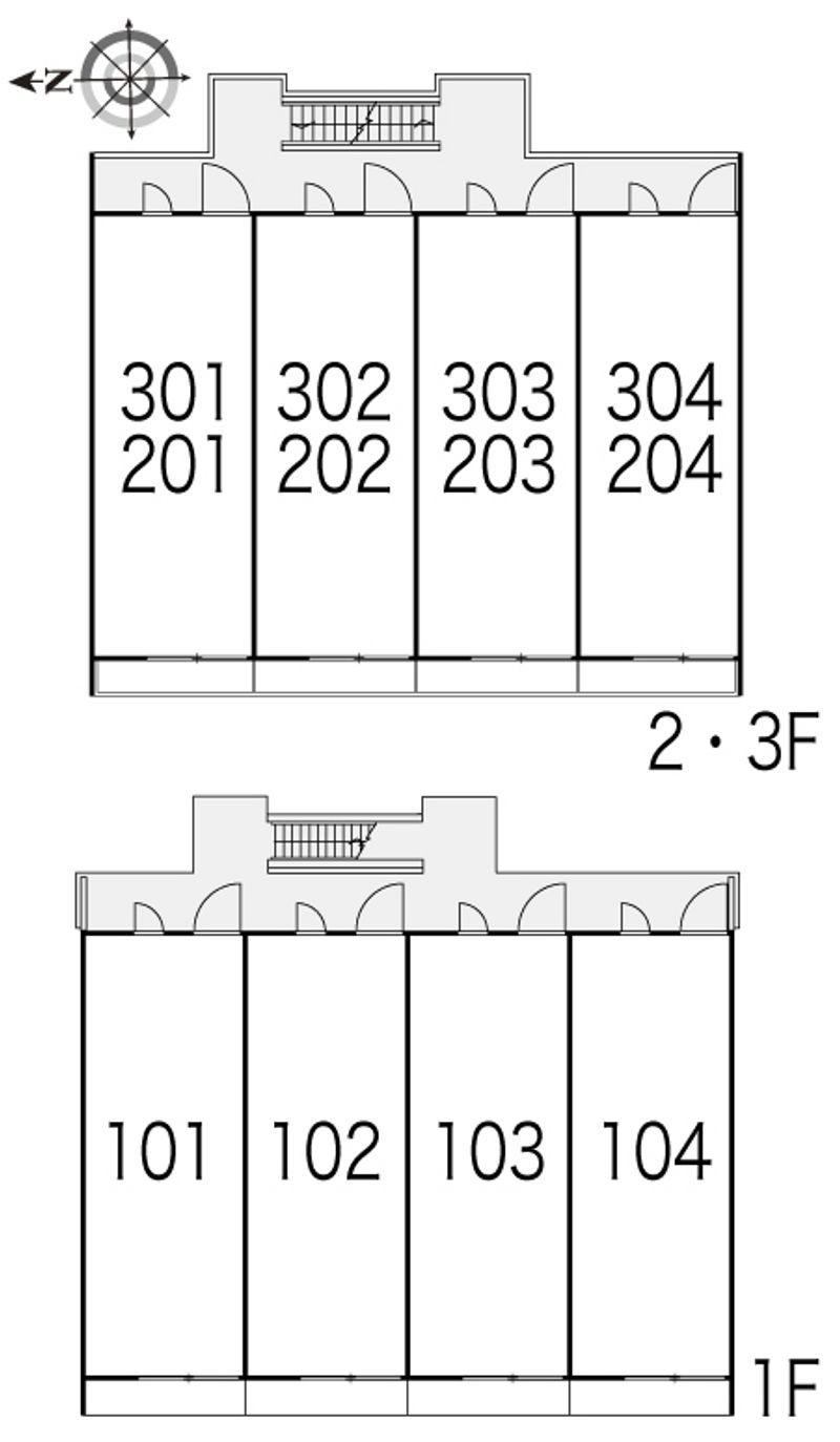 レオパレスヒヨシ 間取配置図