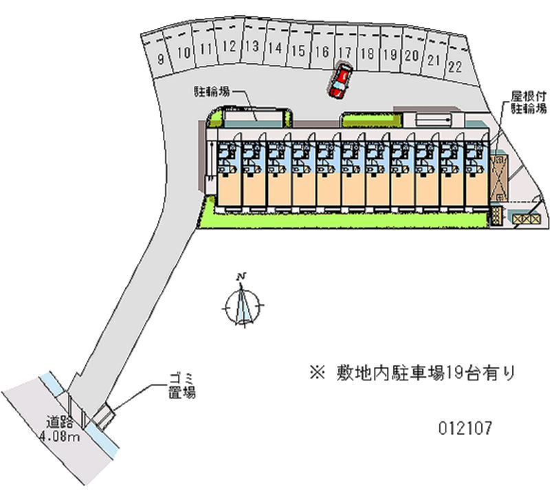 レオパレス弘西 月極駐車場