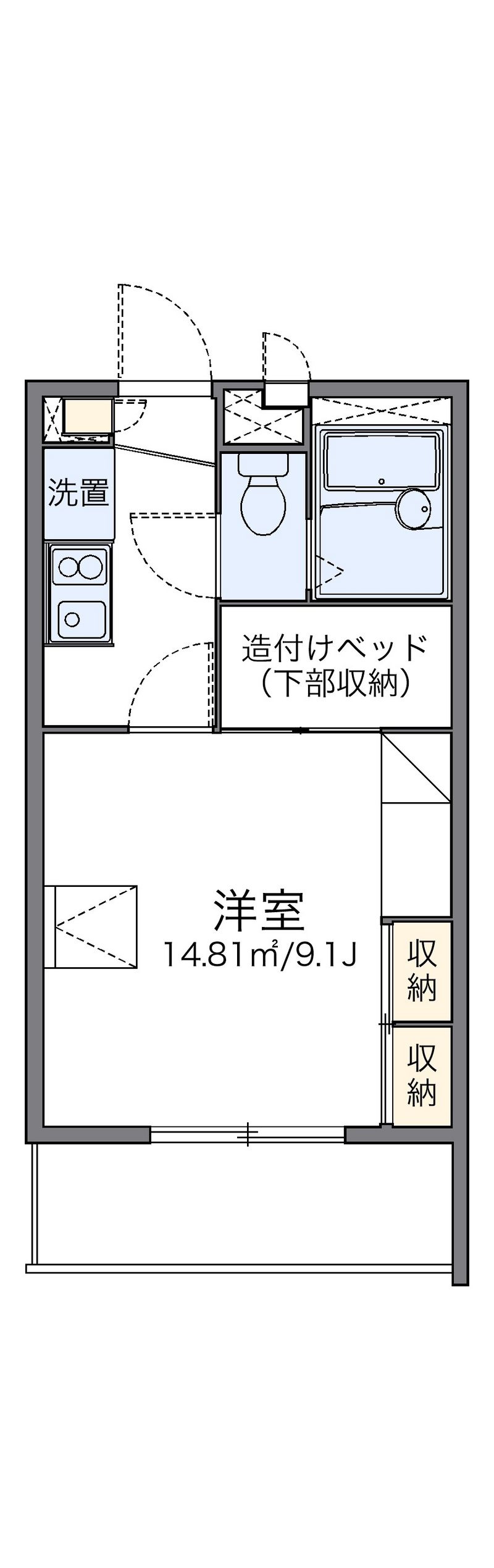 レオパレス多田４ 間取図