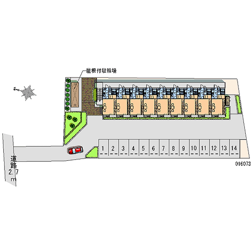 16073 Monthly parking lot