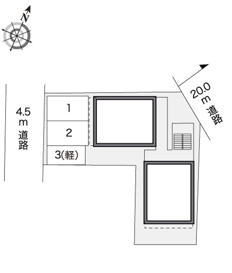 レオパレスサイドⅡ 駐車場