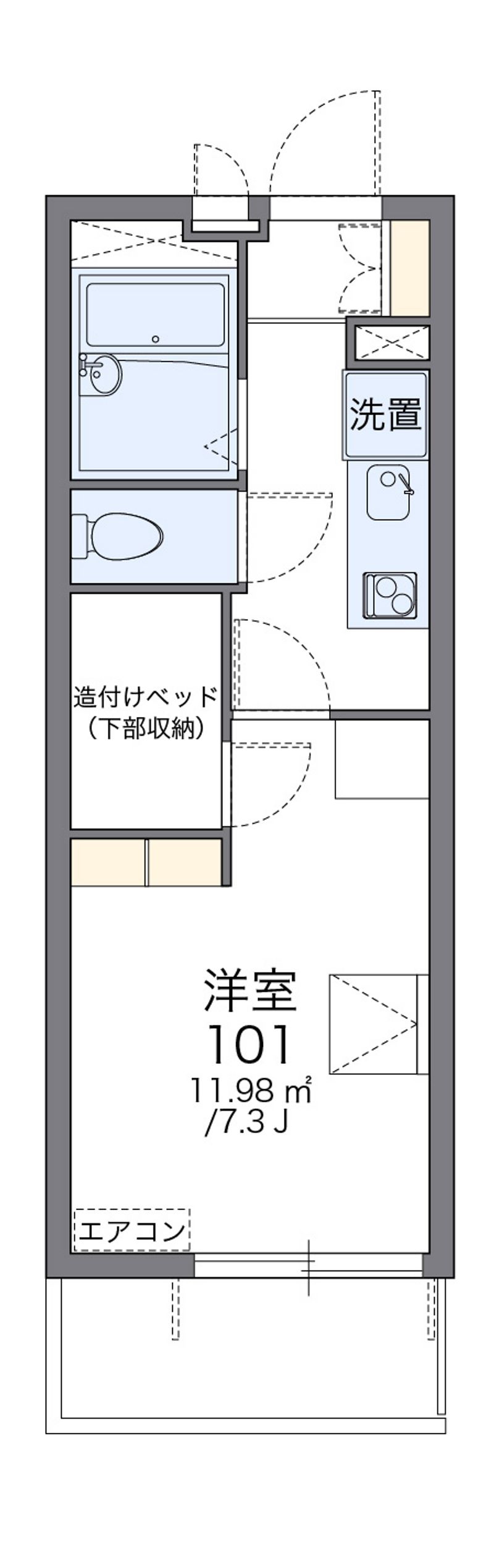 レオパレスサンセリテ 間取図