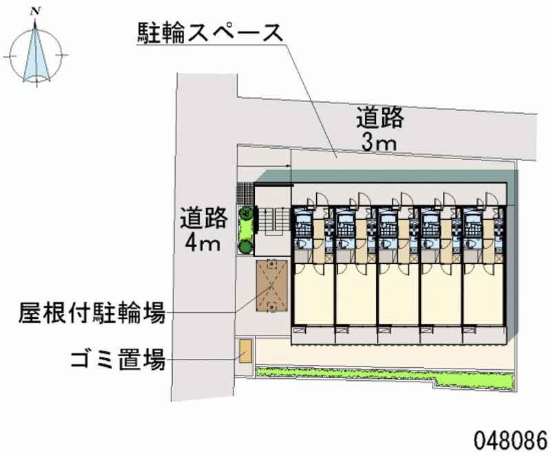 レオパレスフラットメイト新都心 区画図