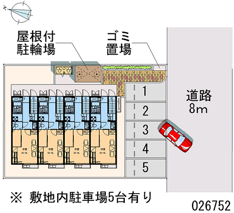 レオパレスイン 月極駐車場