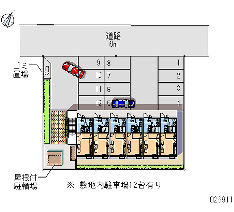 レオパレス気楽 月極駐車場