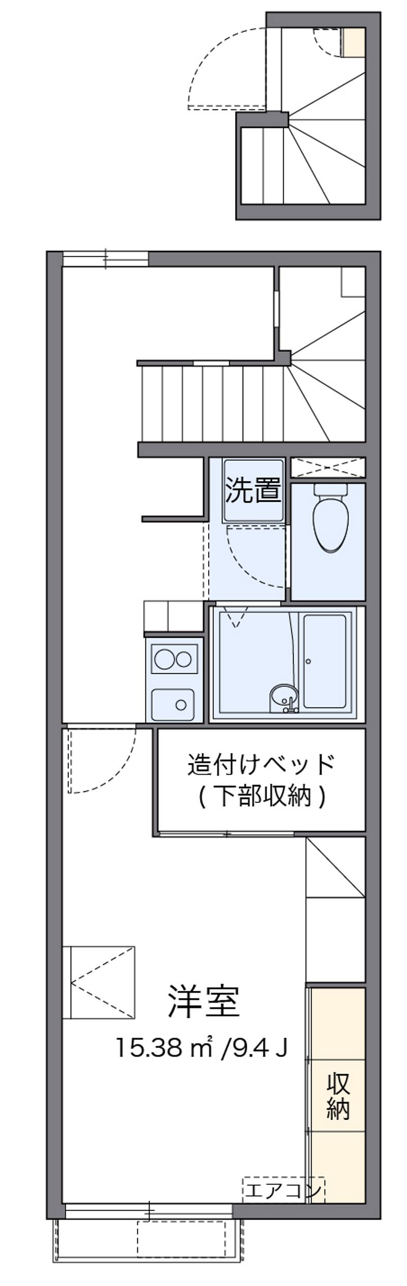 レオパレスフェルム 間取図