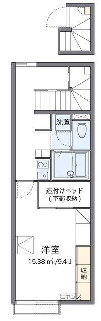 レオパレスフェルム 間取り図