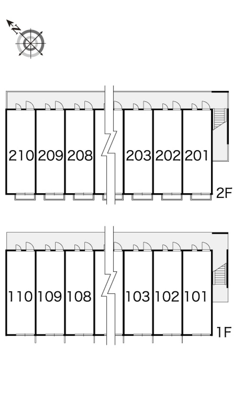 レオパレスノーヴァ堀之内 間取配置図