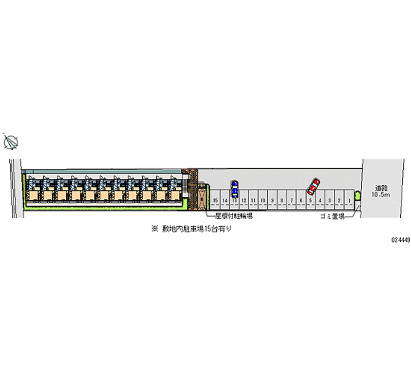 24449 bãi đậu xe hàng tháng