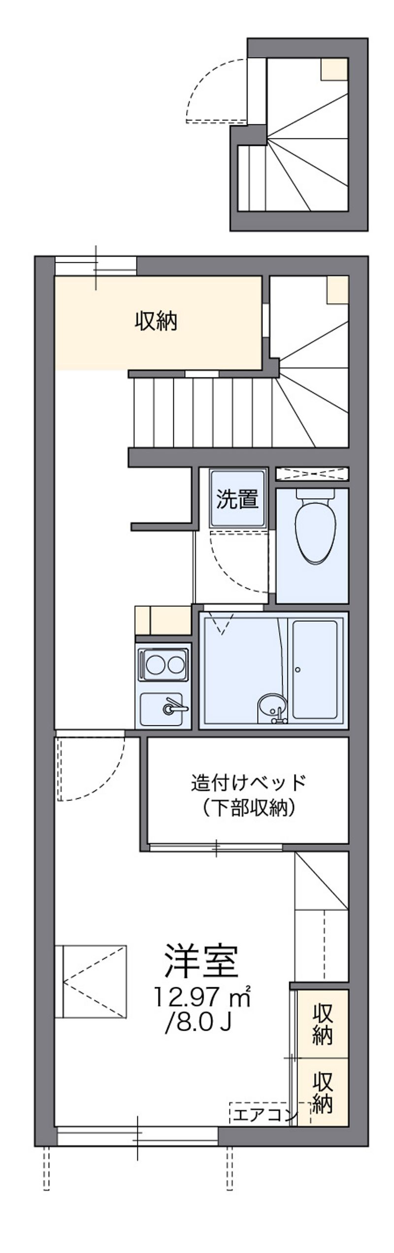 レオパレスエクセル林泉寺　弐 間取図