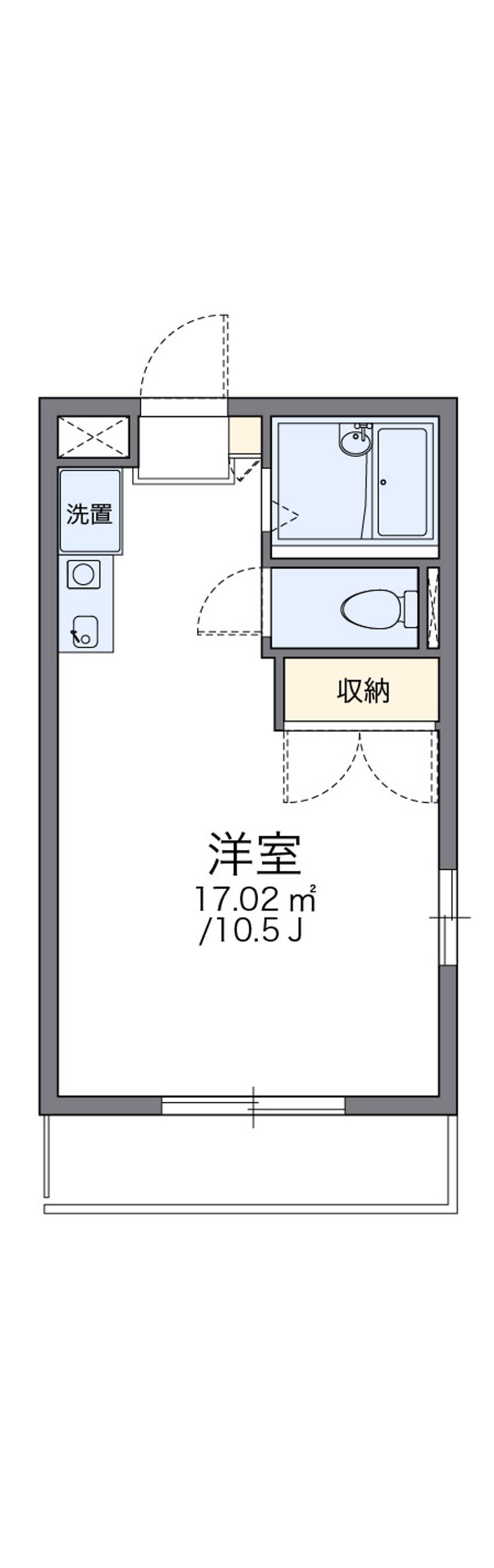 レオパレス大高Ａ 間取図