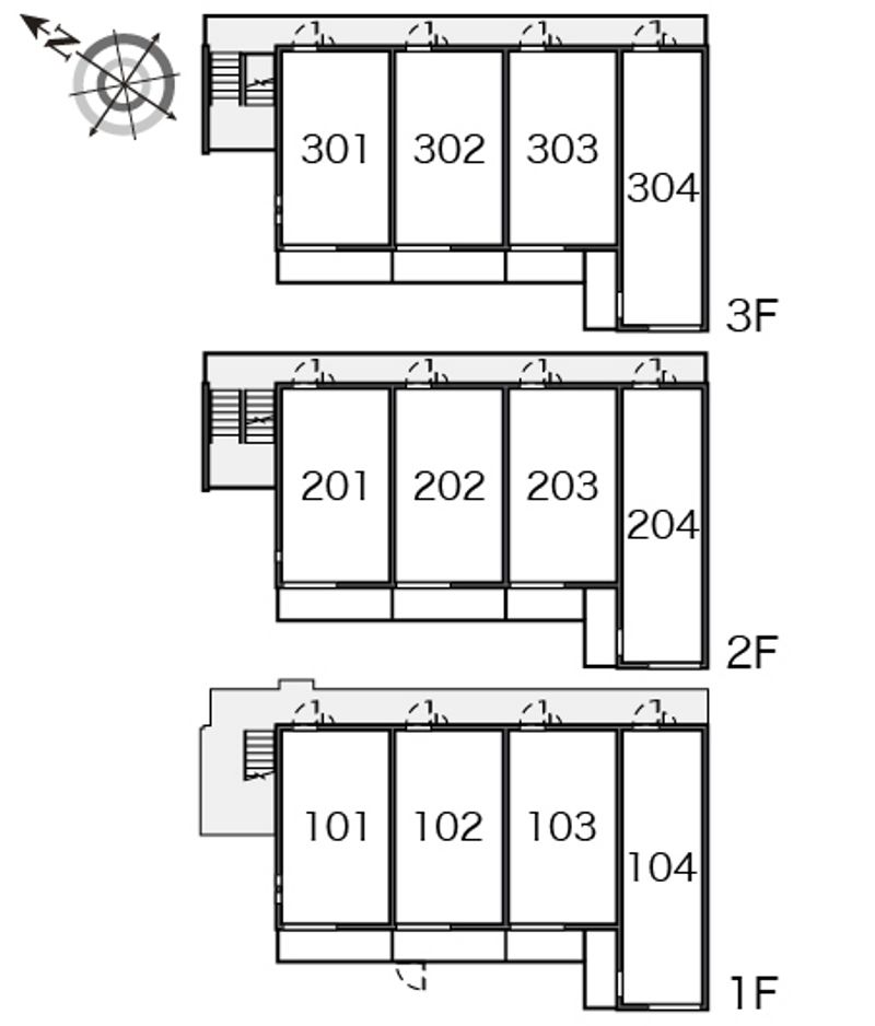 クレイノＮＬエヌズラント　Ⅰ 間取配置図