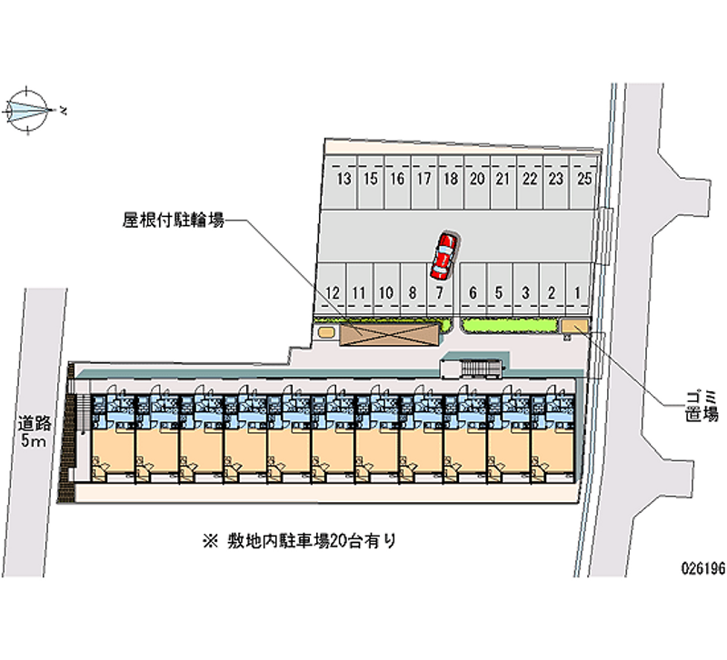 レオパレスグランドカメリアⅦ 月極駐車場