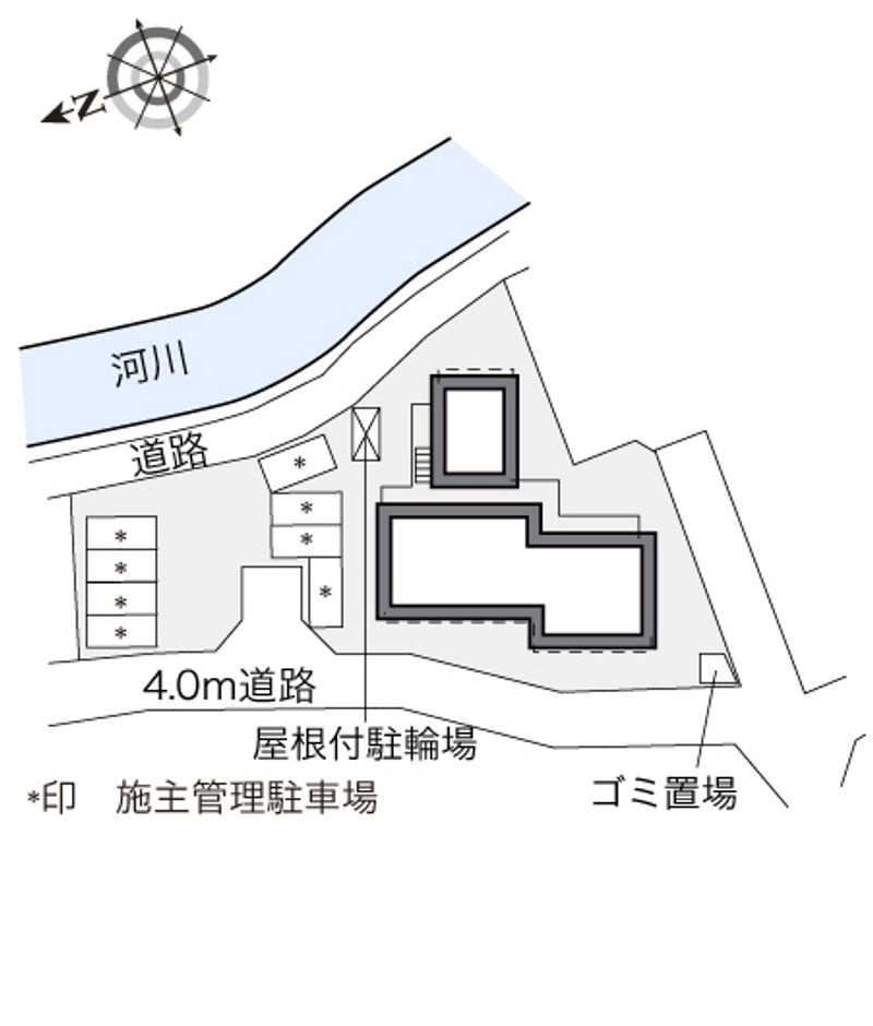 レオパレスブライトハイム 配置図