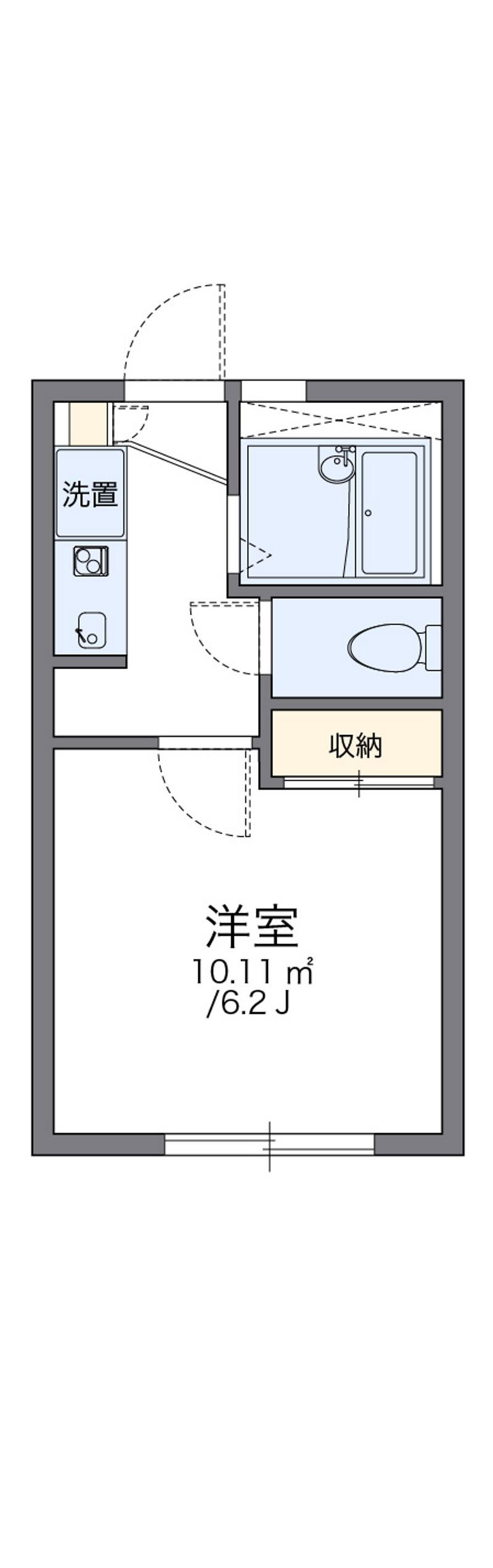 レオパレスチェリー 間取図