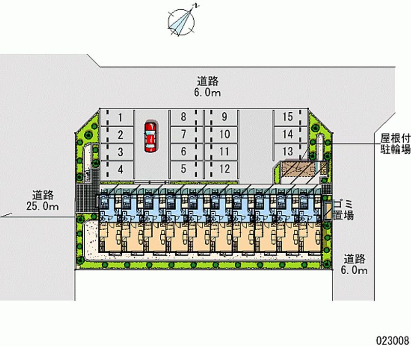 レオパレスプログレス 月極駐車場