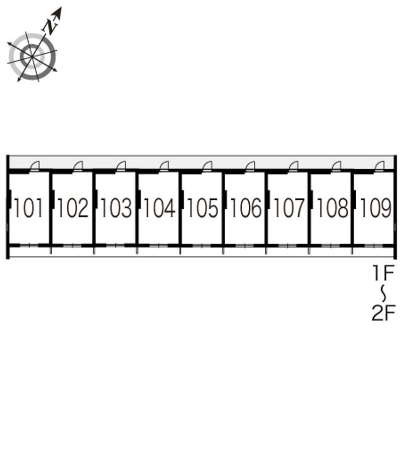 レオパレス神山 間取配置図