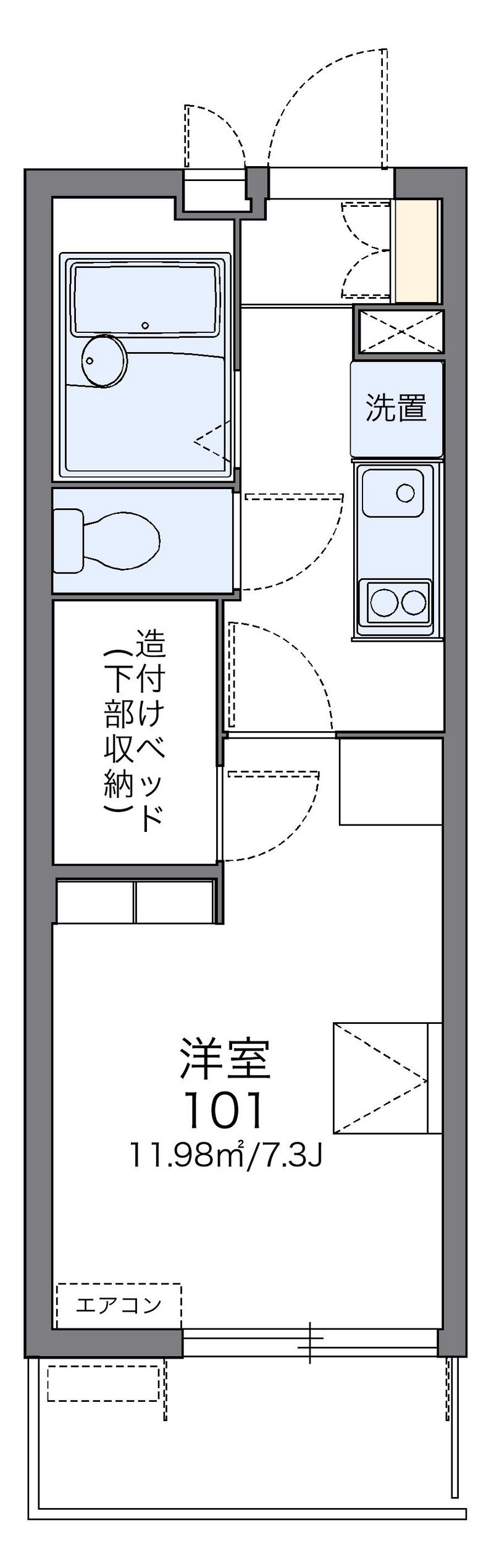 レオパレスエスペランサⅤ 間取図