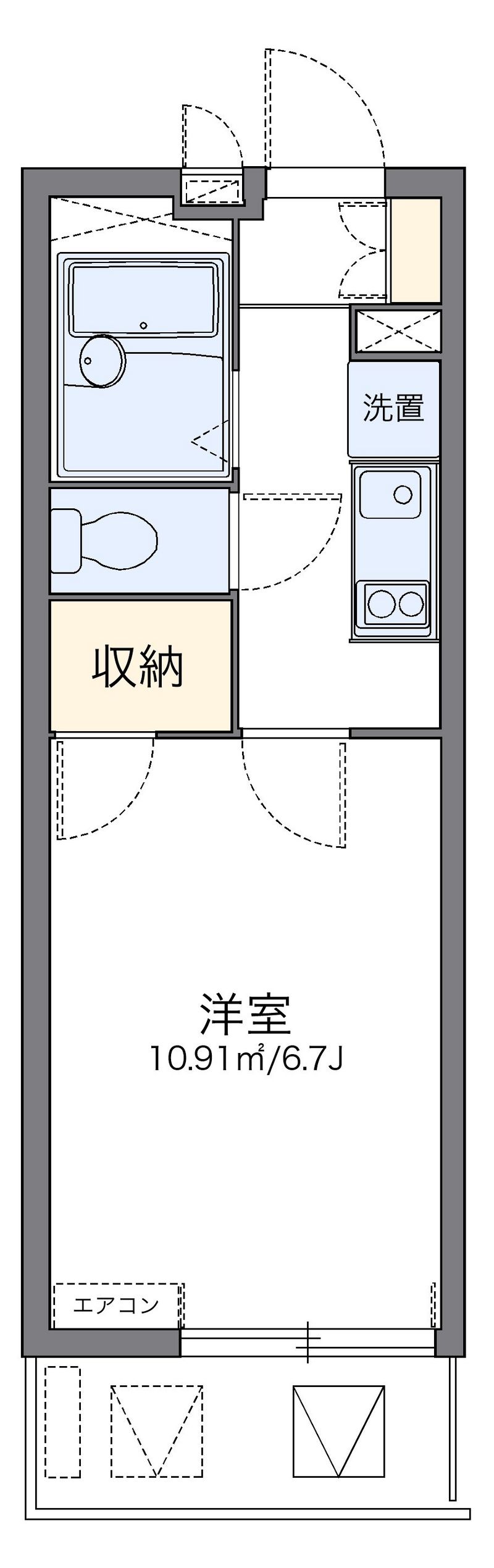レオパレスルナボアール 間取図