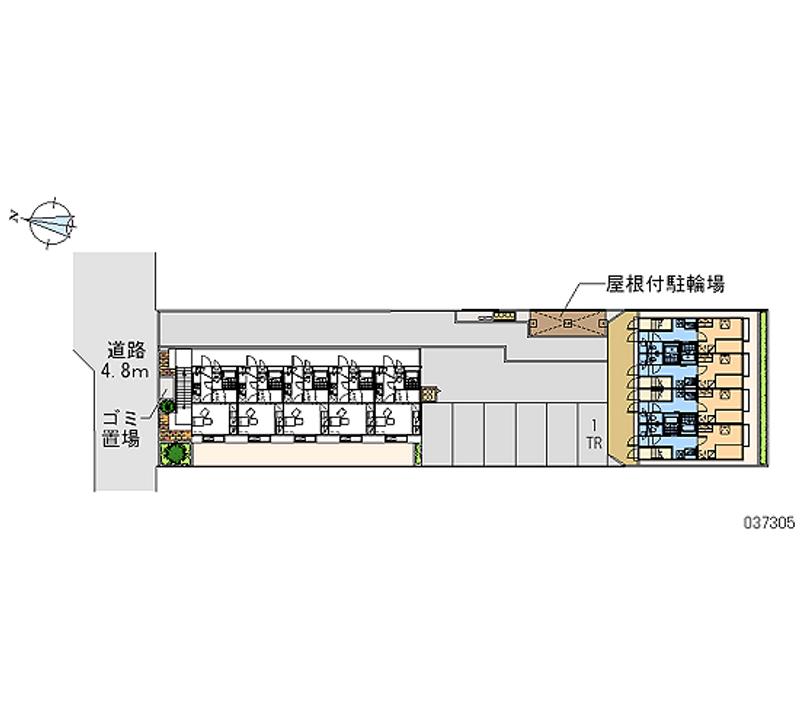 レオパレス雷塚Ⅱ 区画図