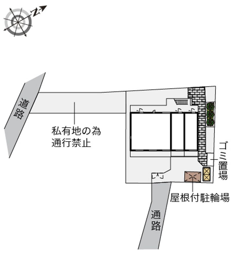 レオパレスグランドＡファースト 配置図