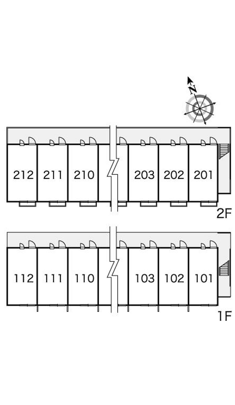 レオパレスウイング新福 間取配置図