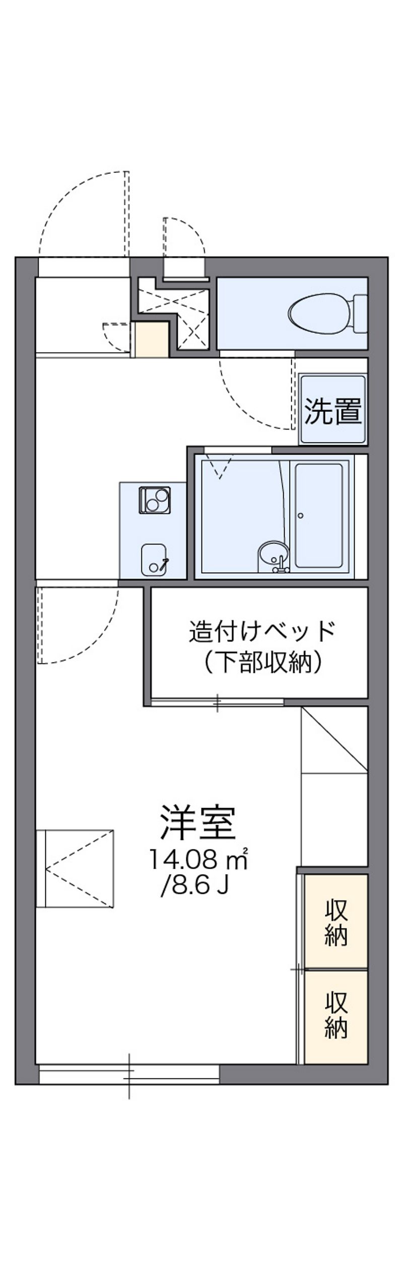 レオパレスサンライズ 間取図