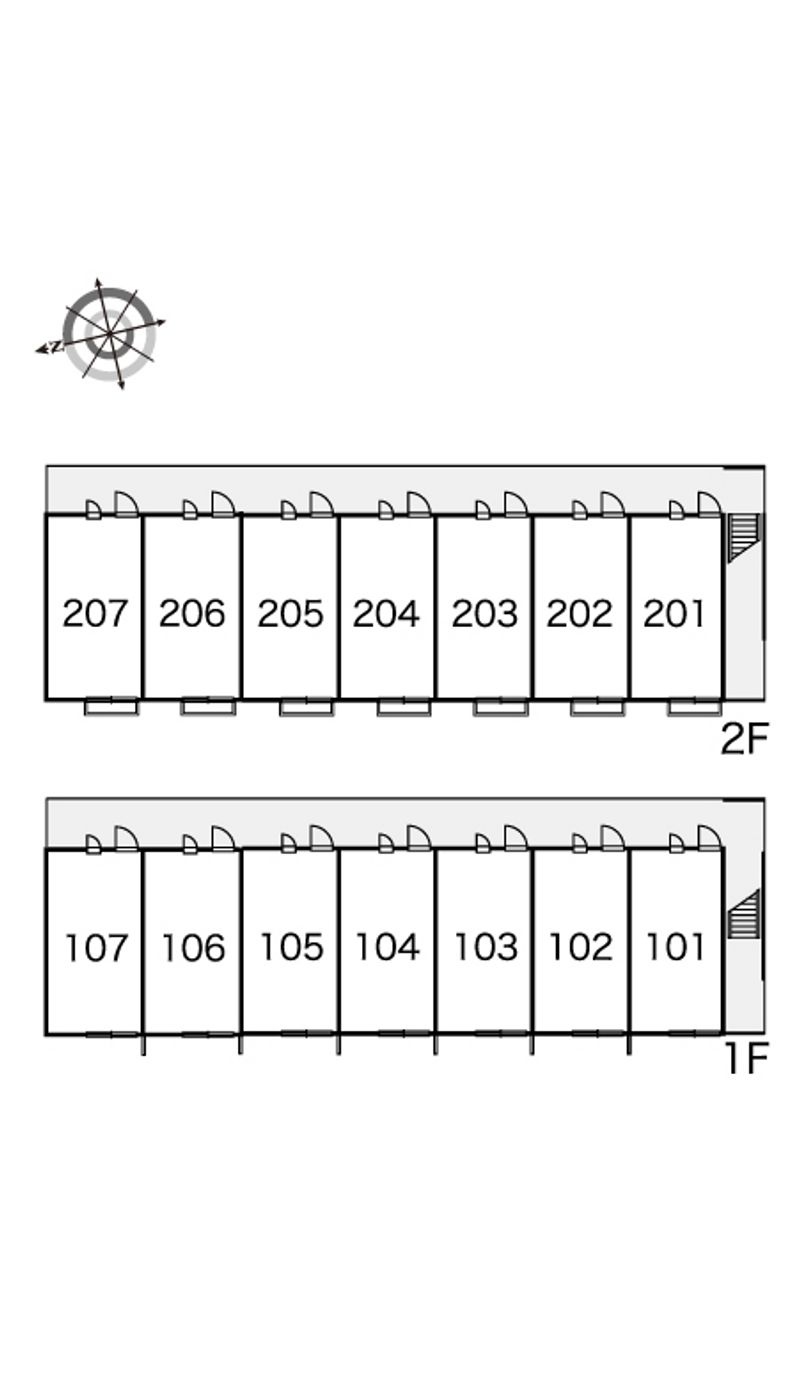 レオパレスＭＩＬＥ　桑南 間取配置図