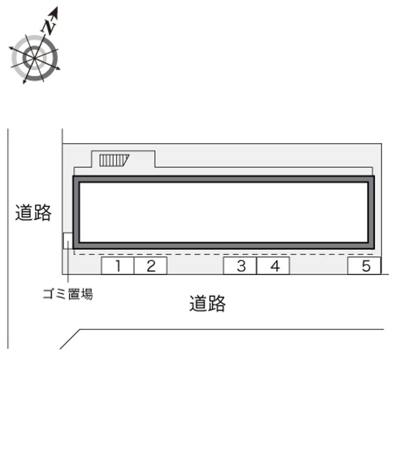 レオパレスみのり 配置図