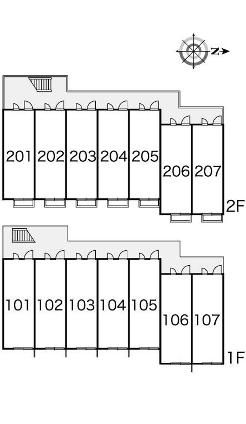 レオパレスアビテⅡ 間取り配置図