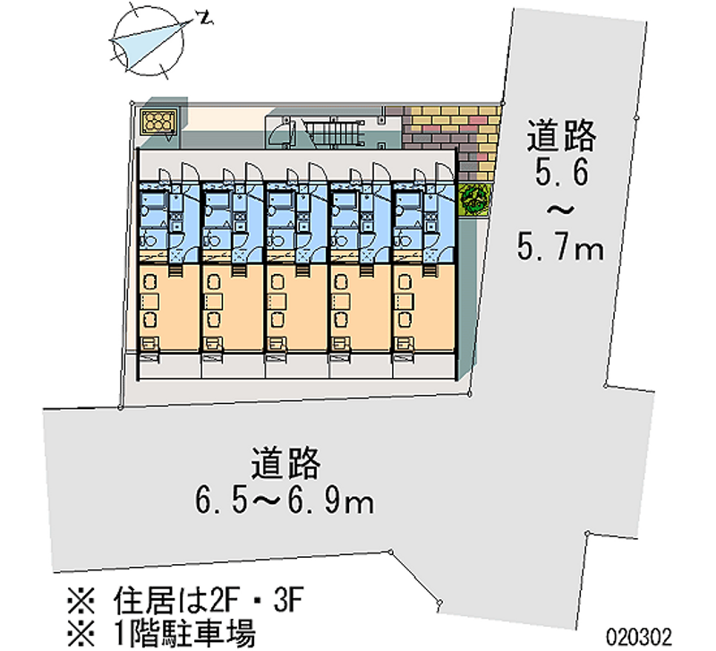 レオパレスブルーパーク 区画図