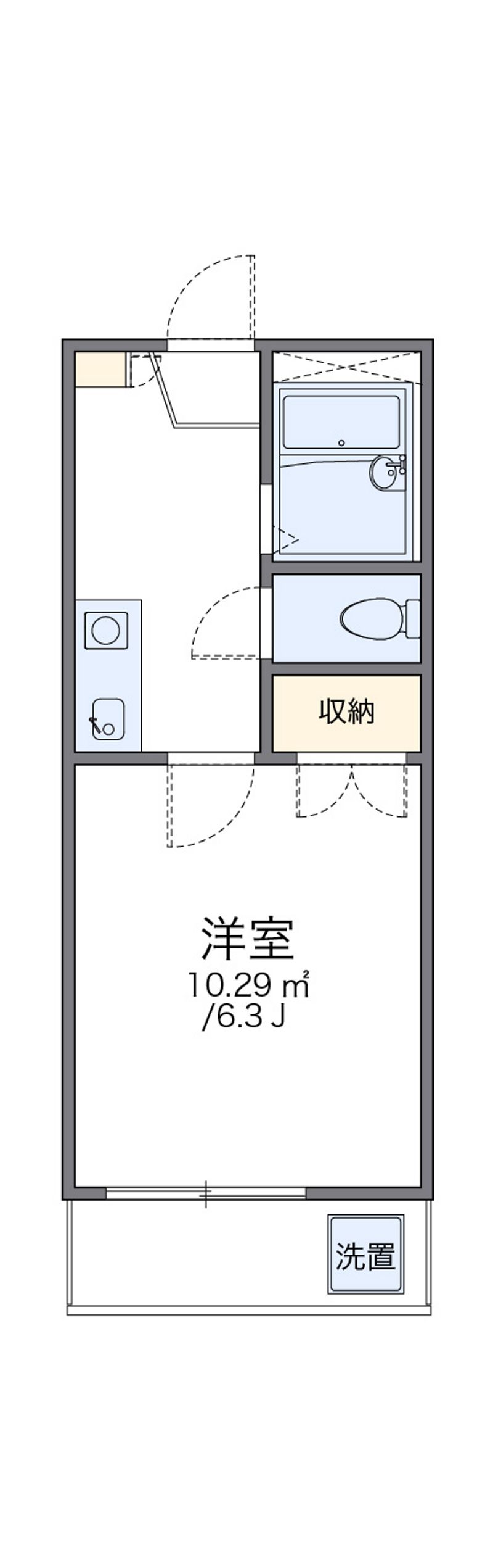 レオパレス師岡 間取図