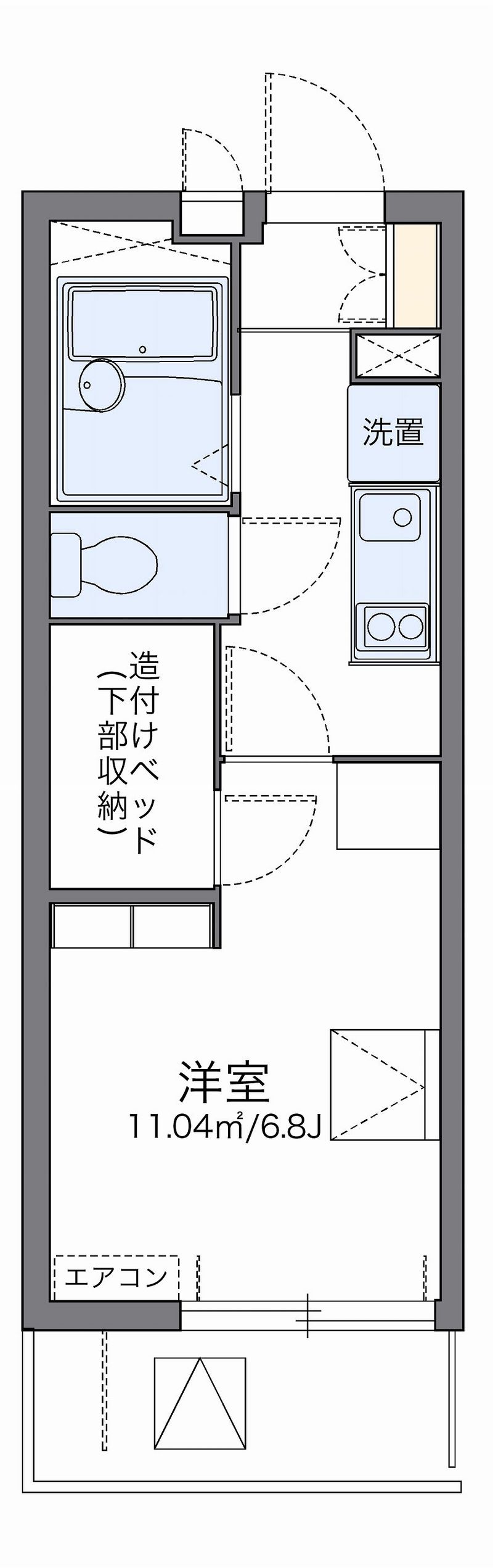 レオパレス岸町 間取り