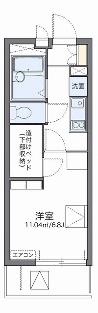レオパレス岸町 間取り図