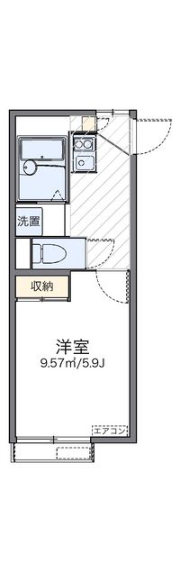 レオパレスカーサ　エルマナーダ 間取り図