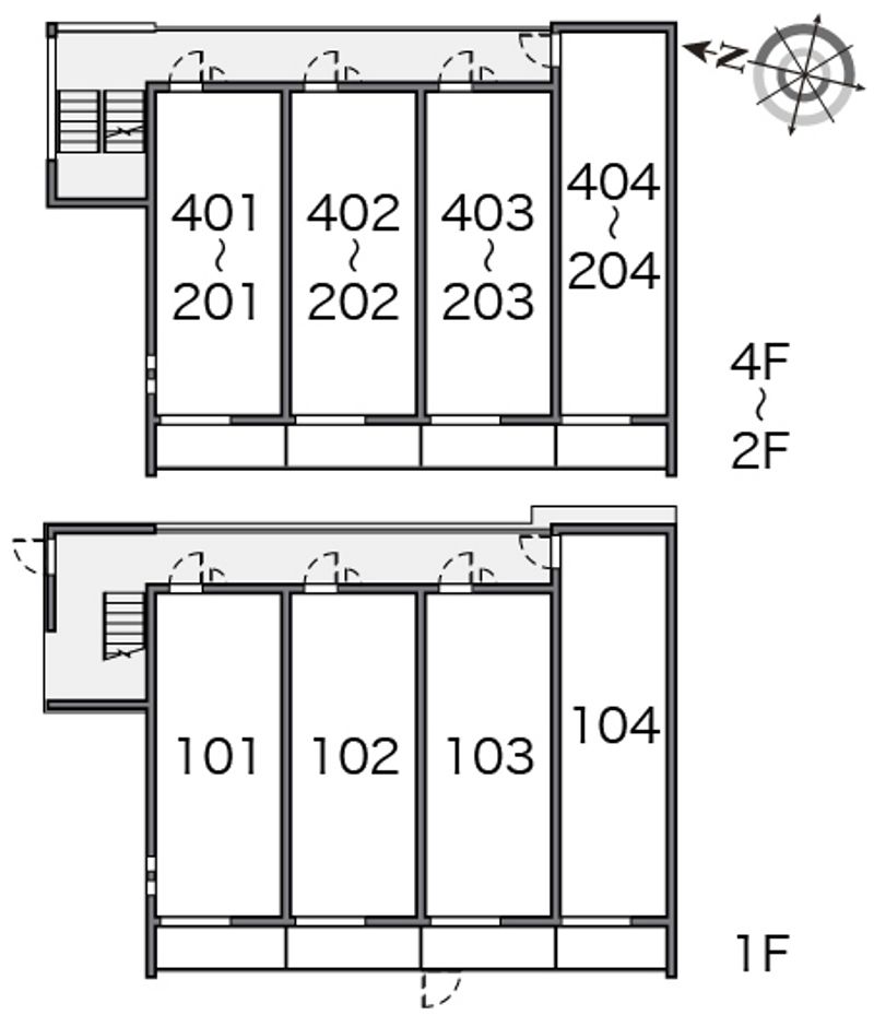 クレイノＳＩＢ 間取り配置図