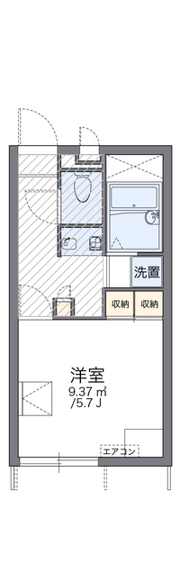 レオパレスサマール梅井 間取り図