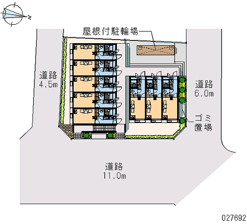 レオパレスＰＲＥＮＤＲＥ新宿 区画図