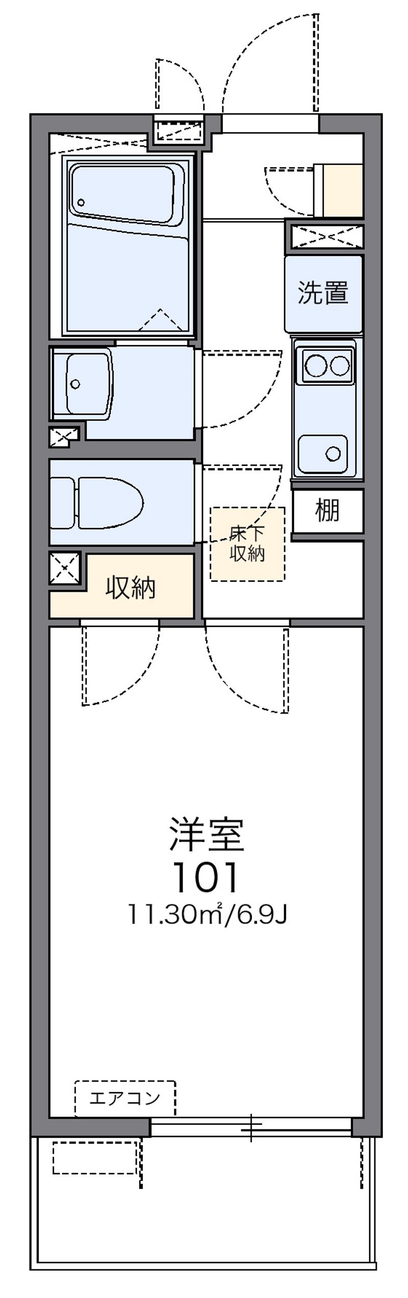レオネクストラッポラ 間取図
