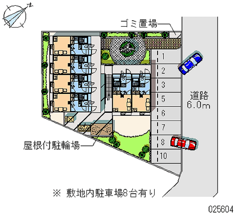 レオパレス中浦 月極駐車場