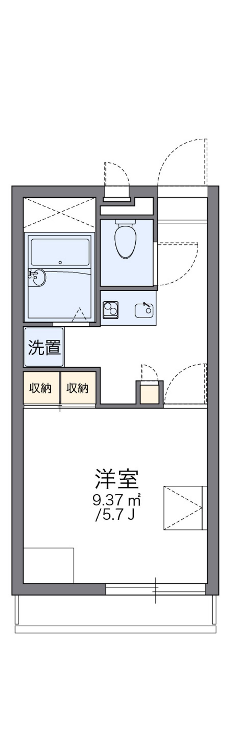 レオパレスフォレストいずみ 間取図