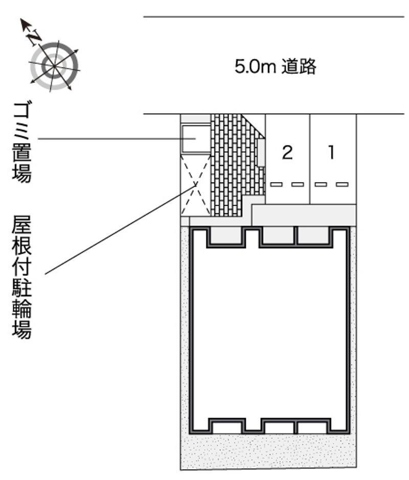 レオネクストエルベ八千代 配置図