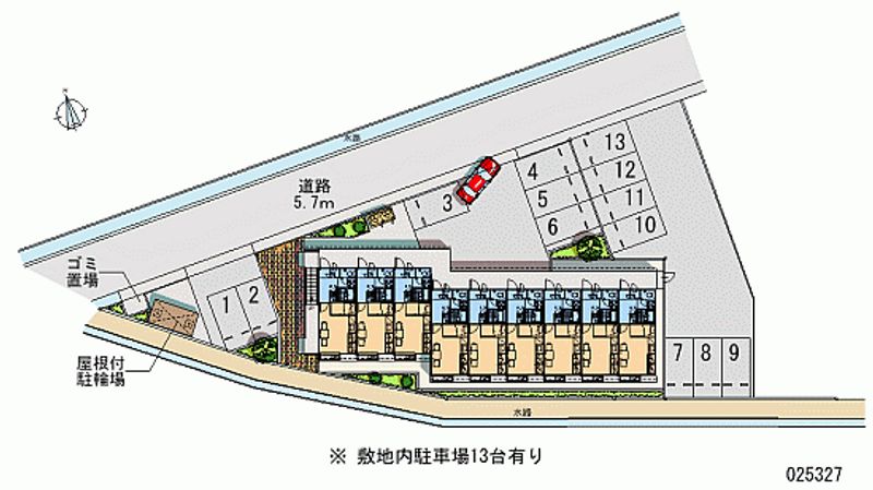 レオパレスパストラル 月極駐車場