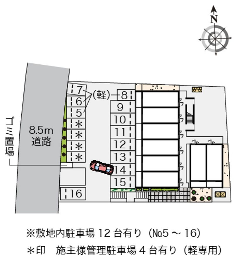 クレイノＩｓｈｉｎｂａｒｕ 配置図