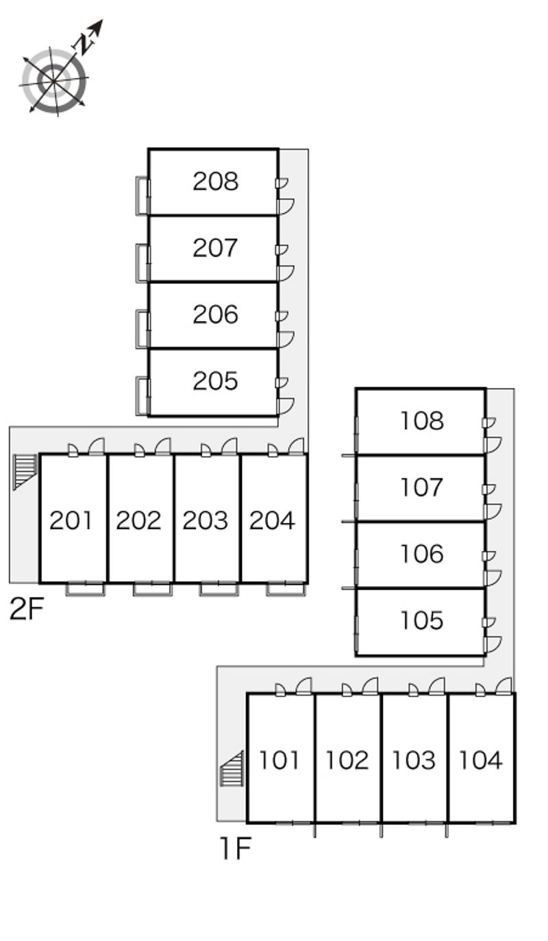 レオパレスＵ　Ｍ　Ｅ 間取配置図