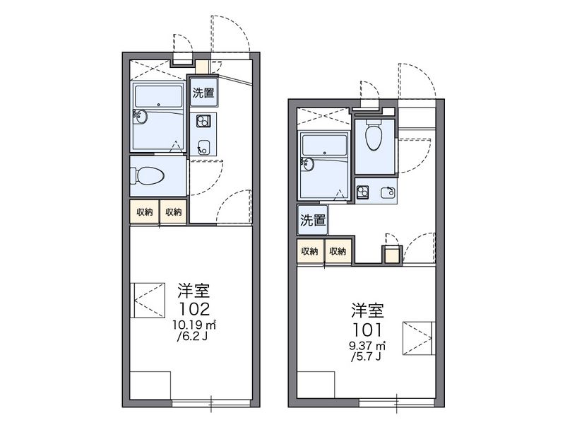 レオパレス日和Ⅱ 間取図